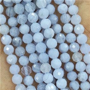 Blue Lace Agate Beads Faceted Round AA-Grade, approx 4mm [GB15225-4MM]