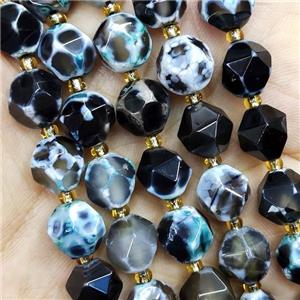 Natural Agate Beads Green Dye Cut Round, approx 7-8mm [GB15235-8MM]
