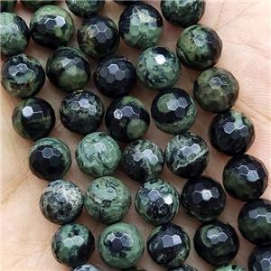 Green Kambaba Jasper Beads Faceted Round, approx 8mm dia [GB15274-8MM]