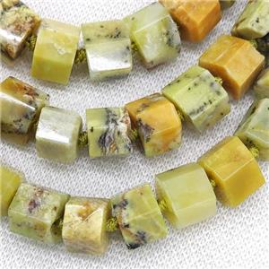 Yellow Opal Rondelle Beads, approx 12-14mm [GB15282]
