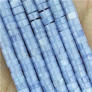 Synthetic Blue Lace Agate Heishi Beads, approx 4mm [GB15289]