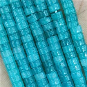 Green Dye Jade Heishi Beads, approx 4mm [GB15317]