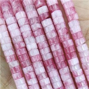 Pink Dye Jade Heishi Beads, approx 4mm [GB15319]
