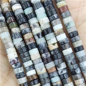 Multicolor Amazonite Heishi Beads C-Grade, approx 4mm [GB15338]