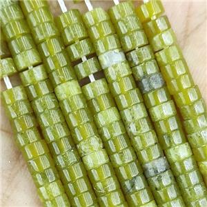 Olive Chrysoprase Heishi Beads, approx 4mm [GB15351]