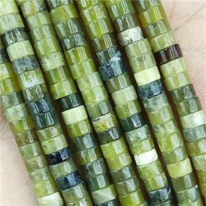 Green Jade Heishi Beads, approx 4mm [GB15352]