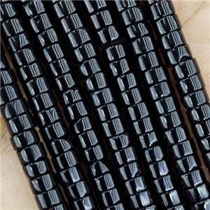 Black Onyx Heishi Beads, approx 4mm [GB15370]