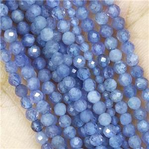 Natural Tanzanite Beads Faceted Round, approx 3mm dia [GB15394-3MM]