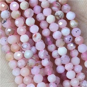 Natural Pink Opal Beads Tiny Faceted Round, approx 3mm dia [GB15408-3MM]
