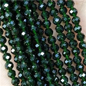 Green Sandstone Beads Faceted Round, approx 3mm dia [GB15452-3MM]