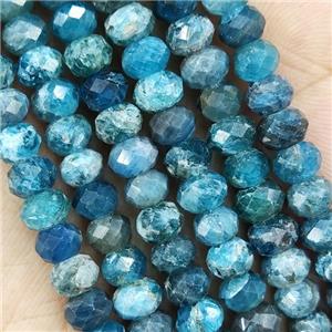 Blue Apatite Beads Faceted Rondelle, approx 3x5mm [GB15469-3X5MM]