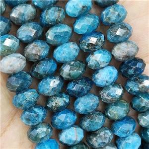 Blue Apatite Beads Faceted Rondelle, approx 6x10mm [GB15477]