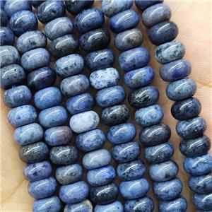 Blue Dumortierite Beads Smooth Rondelle, approx 5x8mm [GB15504-5X8MM]