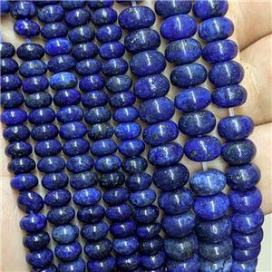 Natural Lapis Lazuli Beads Smooth Rondelle Blue Dye, approx 4x6mm [GB15505]