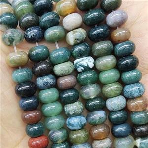 Indian Agate Rondelle Beads, approx 4x6mm [GB15506]