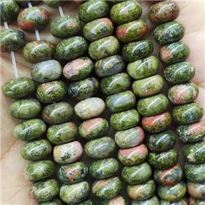 Unakite Rondelle Beads, approx 5x8mm [GB15537-5X8MM]