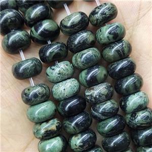 Kambaba Jasper Rondelle Beads Green, approx 6x10mm [GB15545-6X10MM]
