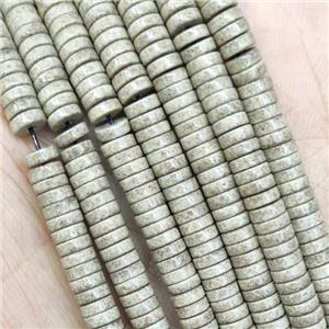 Oxidative Agate Heishi Beads, approx 4mm [GB15579]