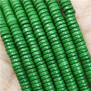 Mint Green Oxidative Agate Heishi Spacer Beads, approx 4mm [GB15587]