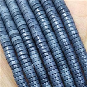 Seablue Oxidative Agate Heishi Beads, approx 4mm [GB15597]