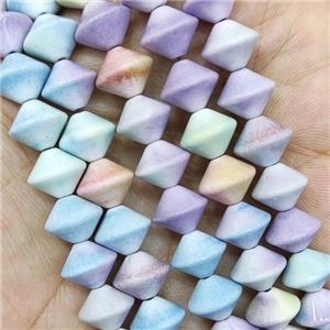 Multicolor Alashan Agate Bicone Beads, approx 10mm [GB15607]