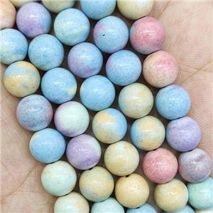 Multicolor Alashan Agate Beads Smooth Round, approx 8mm dia [GB15611-8MM]