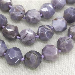 Natural Purple Chalcedony Beads Faceted Round, approx 18mm [GB15622]