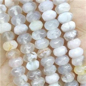 Natural Cherry Agate Beads Faceted Rondelle, approx 5x8mm [GB15652-5X8MM]