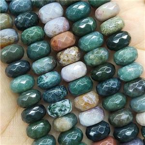 Indian Agate Beads Faceted Rondelle, approx 5x8mm [GB15674-5X8MM]