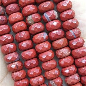 Red Jasper Beads Faceted Rondelle, approx 5x8mm [GB15679-5X8MM]