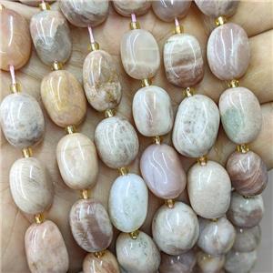 Peach Sunstone Nugget Beads Freeform Polished, approx 10-15mm [GB15752]