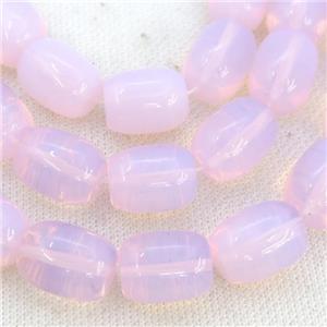 Pink Opalite Barrel Beads Smooth, approx 14x18mm [GB15795]