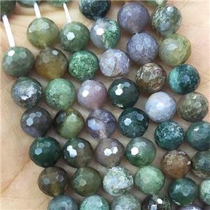 Indian Agate Beads Multicolor Faceted Round, approx 8mm dia [GB15831-8MM]