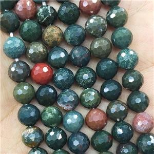 Bloodstone Beads Green Faceted Round, approx 8mm dia [GB15834-8MM]