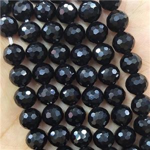 Black Onyx Agate Beads Faceted Round, approx 6mm dia [GB15838-6MM]