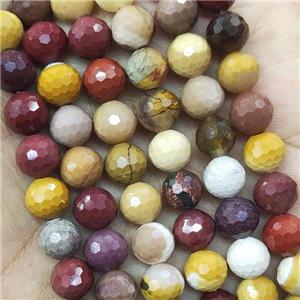 Mookaite Beads Multicolor Faceted Round, approx 8mm dia [GB15844-8MM]