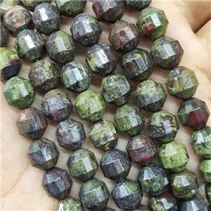Dragon Bloodstone Beads Prism, approx 10mm [GB15880-10MM]