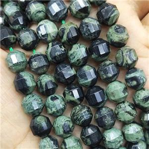 Green Kambaba Prism Beads, approx 10mm [GB15883-10MM]