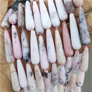 Natural Pink Opal Beads Teardrop Smooth, approx 10x40mm, 10pcs per st [GB15920]