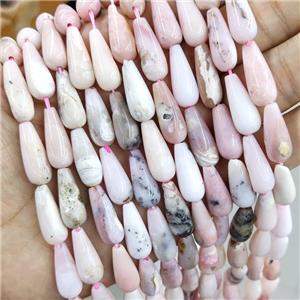 Pink Opal Beads Smooth Teardrop, approx 8x20mm, 19pcs per st [GB15945]