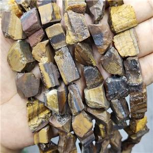 Natural Tiger Eye Stone Nugget Beads Freeform, approx 12-18mm [GB16034]