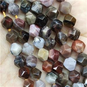Wood Petrified Jasper Beads Cut Round, approx 9-10mm [GB16070-10MM]