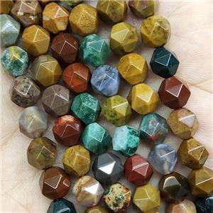 Natural Ocean Agate Beads Cut Round, approx 7-8mm [GB16072-8MM]