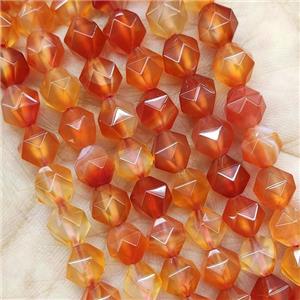 Red Carnelian Agate Beads Starcut Round, approx 9-10mm [GB16075-10MM]