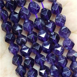 Dp.purple Amethyst Beads Round Cut, approx 9-10mm [GB16078-10MM]