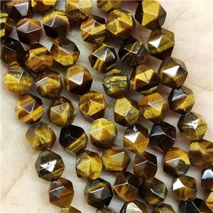 Tiger Eye Stone Beads StarCut Round, approx 5-6mm [GB16083-6MM]