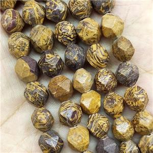 Oak Jasper Beads Yellow Cut Round, approx 9-10mm [GB16084-10MM]