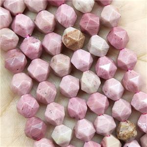 Pink Wood Lace Jasper Beads Starcut Round, approx 5-6mm [GB16098-6MM]