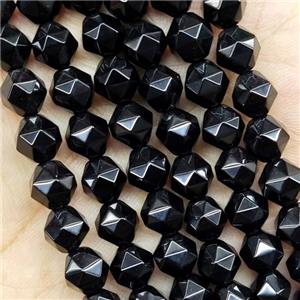 Black Onyx Agate Beads Cut Round, approx 5-6mm [GB16100-6MM]