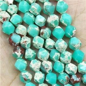 Synthetic Snakeskin Jasper Beads Green Starcut Round, approx 5-6mm [GB16102-6MM]
